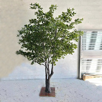 Grand Ombre d'Extérieur en Plastique de Simulation Faux Arbre Olivier Artificiel Grand Faux Olivier pour Occasion de Graduation de Noël