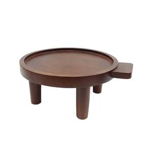 Support à gâteau en bois de couleur naturelle pour pièce maîtresse affichage tasse gâteau mariage table décor fait à la main en vrac - Product Image 4