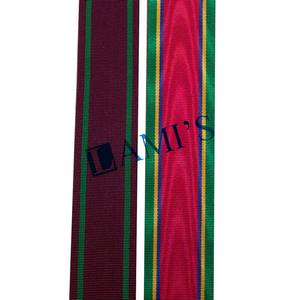 Usine en gros rubans de Satin personnalisé médaille ruban récompenses décorations haute Polyester Jacquard tissé arc-en-ciel ruban de Satin - Product Image 5