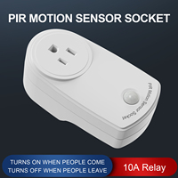 Prise murale intelligente TUODI TDL-9939 en ABS, portée de détection 3-5m, capteur de mouvement PIR 360° pour éclairages, ventilateurs et appareils électroniques