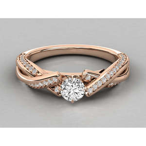 Bague en or 9 carats avec diamant de laboratoire brillant - Product Image 5