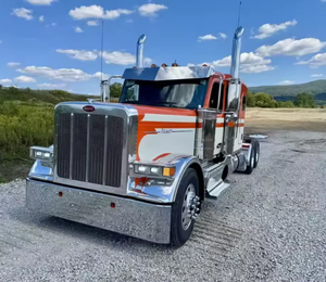 STRONG CLEAN 2024 2025 Peterbiltt 589 <b>Sleeper</b> Semi Truck - 72" Flat Top <b>Sleeper</b>- 6x4 Diesel Manual Used Truck for Sale - Product Image 1