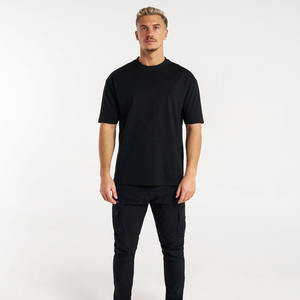 T-shirt sérigraphié Dtg de haute qualité T-shirt surdimensionné pour hommes, poids lourd 230gsm, 100% coton, imprimé Dtg uni - Product Image 3