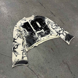 Design 100% coton Streetwear Pullover Heavy Weight Custom Embroidery logo Full Face Zip Up Sweatshirts à capuche pour hommes - Product Image 5