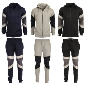 Lavage à la cire fait à l'eau vieux cachemire 360g Double tête fermeture éclair ensemble de sous-vêtements pour hommes tenues de lavage survêtements de sport ensemble de sweats à capuche de luxe - Product Image 4