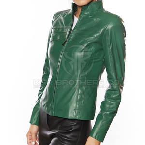 Veste en cuir décontractée pour femmes Vêtements d'extérieur modernes avec doublure douce pour l'automne et l'hiver Veste en cuir à la mode pour femmes - Product Image 4