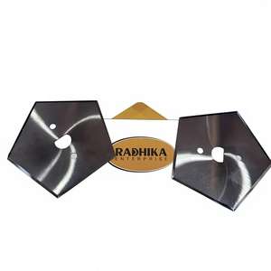 Cuchillas Compactadoras de Alto Rendimiento de 5 Lados para Reciclaje de Película Plástica, Cuchillas de Acero D2 de 130 mm con Afilado de Precisión - Product Image 1