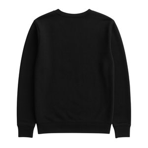 <b>Men</b> <b>Black</b> French Terry Sweatshirt 100% Luxury Organic Cotton Pre Shrunk GOTS Certified Premium Classic Fit Pullover Sweater - Product Image 2