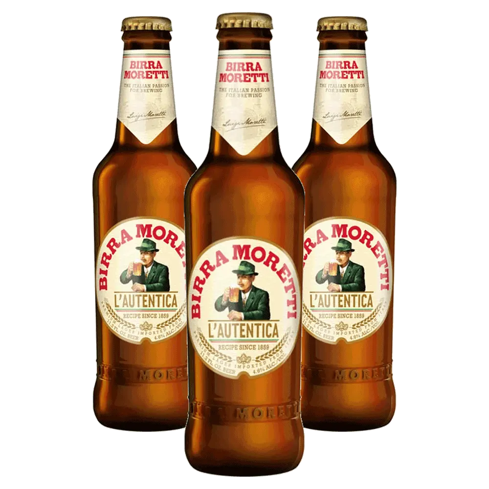 Birra Moretti Cerveza italiana en botella 66 cl Cerveza Moretti al por mayor-Made in Italy