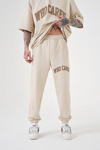 OEM service personnalisé surdimensionné coton lourd hommes personnalisé de base nouveau premium noir survêtement pantalon offre en gros tendance 2024 qualité - Product Image 6