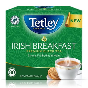 Tetley Irish Breakfast Premium Black <b>Tea</b>, 80 <b>Tea</b> Bags - Product Image 3