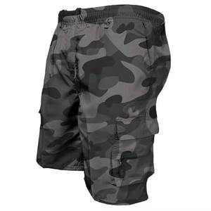 Vente en gros de shorts de sport pour hommes 100% polyester respirant et personnalisable tissage non tissé à motif uni sublimé avec logo - Product Image 6