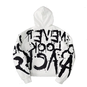 Sweat à capuche surdimensionné de couleur rose sur mesure Broderie vieilli taille personnalisée étiquette qualité luxe 100% coton - Product Image 5