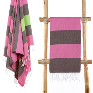 Soldes de liquidation Serviettes de plage turques sans sable personnalisées 100% coton Logo personnalisé Séchage rapide Ensembles de serviettes de bain Absorbantes Pestemal - Product Image 4