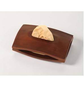 Boîte à mouchoirs en bois avec motif de feuilles, porte-mouchoirs décoratif carré avec ouverture coulissante - Product Image 5