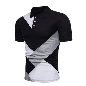 Vente en gros 100% coton Ensemble polo et short d'été pour homme Vêtements de golf formels imprimés toute la journée Tissu en toile - Product Image 1