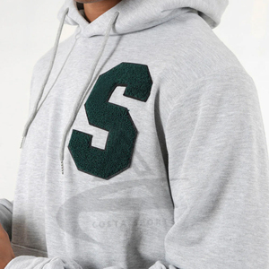 Jersey Unisex Streetwear Pullover Sudaderas con capucha personalizadas Bordado Lavado ácido Sudadera con capucha Fabricantes Sudaderas con capucha de hombro únicas - Product Image 4