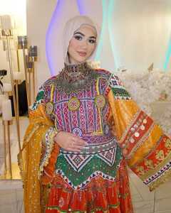 2025 nouveauté afghane pakistanaise fête de mariage porter des robes pour les femmes lourd brodé bohème Vintage robes disponibles - Product Image 4