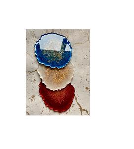 Posavasos de Resina Moderna de 5 mm Resistente al Calor, Protección de Superficie Duradera, Perfecto para Uso Diario en Mesa, Diseño Artístico Elegante - Product Image 1