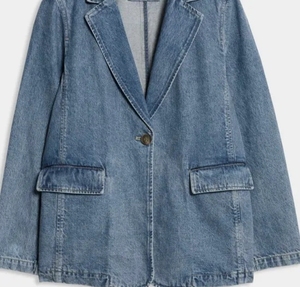 Blazer informal de mezclilla azul de nuevo estilo para mujer, traje superior de manga larga con un solo botón - Product Image 6