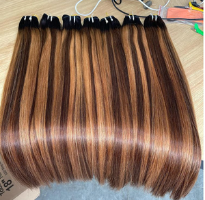 Viet Nam-Extensions de Cheveux Remy, Cheveux Humains Lisses, Doubles et Lisses, 4 à 40 Pouces - Product Image 1