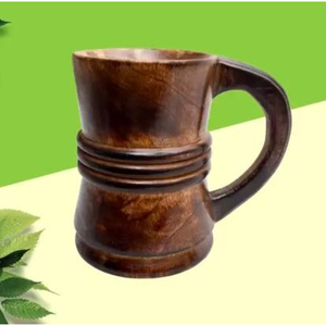 Copa de vino de cerveza de madera hecha a mano diseño elegante vajilla de boda perfecta celebraciones elegante duradero bebida única opción - Product Image 3