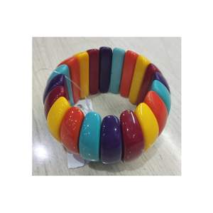 กำไลข้อมืออะคริลิคแบบหนาและหนาสำหรับผู้หญิงกำไลข้อมือเรซินทำด้วยมือแบบออกแบบได้ตามต้องการมีสไตล์นางฟ้า - Product Image 6