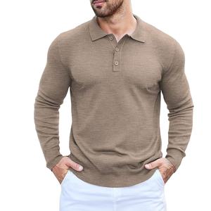 Camiseta Polo de Manga Larga para Hombre, 100% Algodón, Personalizada al por Mayor, Fabricantes de Prendas, Secado Rápido, Logotipo Personalizado, Camiseta Polo Informal 2026 - Product Image 3