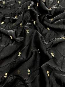 Sari en tissu brodé en soie spatiale, sari de la meilleure qualité - Product Image 5