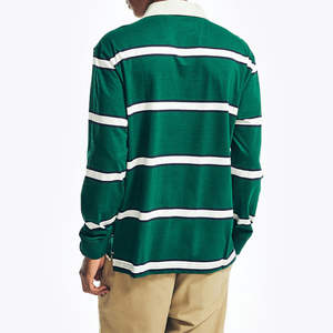 Camiseta de Rugby para Hombre, 100% Algodón, Manga Larga, Diseño Sólido, Secado Rápido, Estilo Urbano, Servicio OEM - Product Image 4