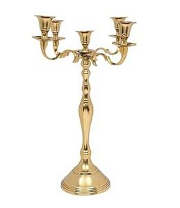 Décoration de la maison disponible en aluminium/laiton or métal antique candélabre événement fête Table bougeoir. - Product Image 4