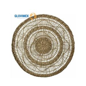 Haute bonne qualité Jute jonc de mer plaque ronde décor Table napperon traditionnel fabriqué à la main fête décor luxe - Product Image 1