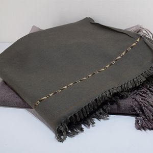 High Quality Custom Made Embroidered <b>Woolen</b> Men Shawl Winter Warm Long Solid Breathable Party Causal Wear Adults Pakistan - Product Image 4