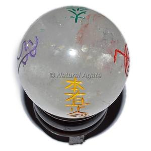 Mayorista de Bolas de Cristal de Ágata Personalizadas con Símbolos de Reiki - Product Image 5