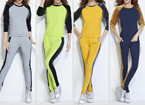Plain Color Women Tracksuit Street Wear New Arrival Women Track Suit for Adult Custom Casual 100% Cotton Sweat Suit <b>Ladies</b> - Product Image 6