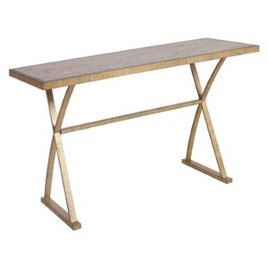 Mesa Consola de Vidrio Dorado Minimalista, Marco Cuadrado Delgado, Estructura Moderna y Simple, Decoración para el Hogar, Edición Refinada - Product Image 3