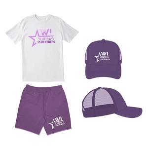 Ensembles d'été unisexe avec casquette de baseball pour adultes T-shirts d'été de qualité supérieure pour adultes avec ensembles courts de deux pièces - Product Image 5