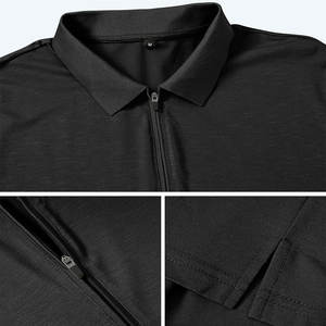 Cremallera de mujer de alta calidad para Polo, tela elástica de algodón polivinílico que absorbe la humedad, servicio OEM ODM, ajuste personalizado, MOQ bajo global - Product Image 2