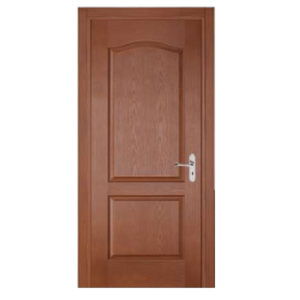 Diseños de puerta doble de madera modernos exteriores con marcos de madera con acabado natural Puerta clásica Villa Muebles de madera Sólida al por mayor - Product Image 3