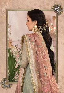 Nikkah robe de mariée de mariée qualité exportation Kurta ensemble longue Maxi Sharara conception trapèze avec décoration de perles perlées - Product Image 3