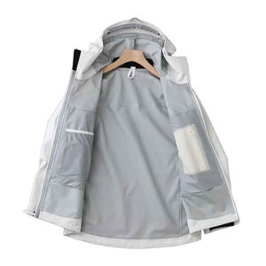 Veste coupe-vent imperméable respirante à capuche zippée pour homme et femme, motif imprimé, taille plus - Product Image 6