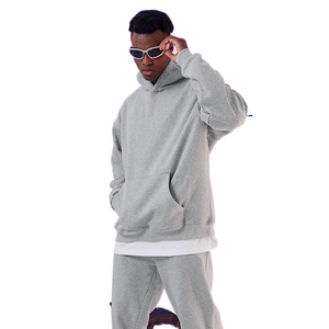 เสื้อสเวตเตอร์มีฮู้ดสำหรับผู้ชาย, เสื้อสเวตเตอร์โอเวอร์ไซส์ทรงหลวมมีฮู้ดสำหรับฤดูหนาวพิมพ์ลายดิจิตอลผ้าคอตตอน - Product Image 3