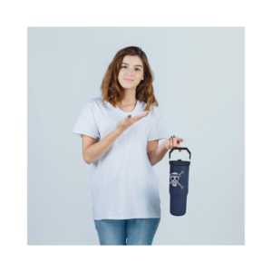 Vaso Térmico de Acero Inoxidable de 30 oz con Asa y Pajita Abatible, Diseño Clásico, Termo al Vacío para Bebidas Frías, Ideal para Viajes, Capacidad de 0.85L - Product Image 3