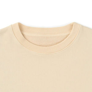 Pull à col rond élégant 100% coton pour l'hiver/l'automne respirant confortable impression de logo personnalisé couleur unie anti-boulochage - Product Image 4