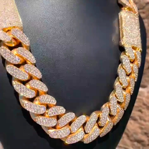 Top Quality Iced Out Cuban Link <b>Chain</b> 22MM <b>VVS</b> Moissanite <b>Diamond</b> Cuban Link <b>Chain</b> Hip Hop Miami Cuban <b>Chain</b> - Product Image 6
