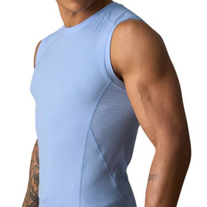 Camiseta sin Mangas Personalizada para Hombre, al por Mayor, Estilo Musculoso, Cuello Redondo, Chaleco de Culturismo, Camiseta Deportiva Interior - Product Image 1