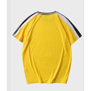Camisetas amarillas de gran tamaño para hombre de la mejor edición, nuevo diseño con logotipo, cuello redondo ligero y transpirable, Venta caliente a bajo precio - Product Image 2