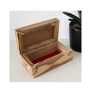 Boîte d'affichage de bijoux en bois Boîte d'emballage de bijoux à membrane PE Acceptez le logo personnalisé et la couleur du bois naturel - Product Image 6