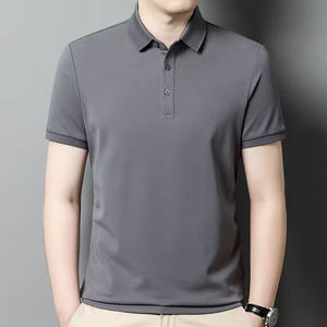 Polo T-shirt pour homme, manches courtes, été, affaires, grande taille, col rabattu, couleur unie, ample, polos pour homme - Product Image 5