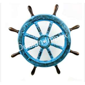 Anneau en laiton doré roue de bateau nautique décoration intérieure artisanat décoration de bateau roue de luxe personnalisée décoration murale à vendre - Product Image 3